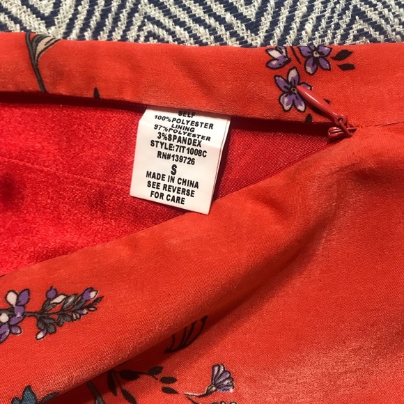 Anthropologie Honey Bunch Floral Orange Camisole Top - Picture 8 of 10